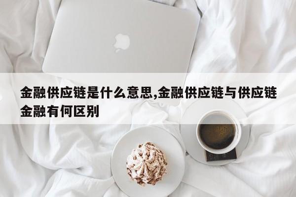 金融供应链是什么意思,金融供应链与供应链金融有何区别